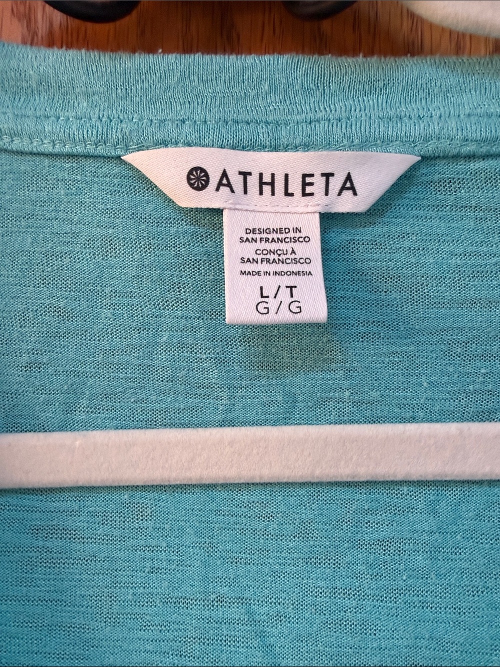 Athleta V-Neck Short Sleeve Tee in Aqua - Picture 2 of 6